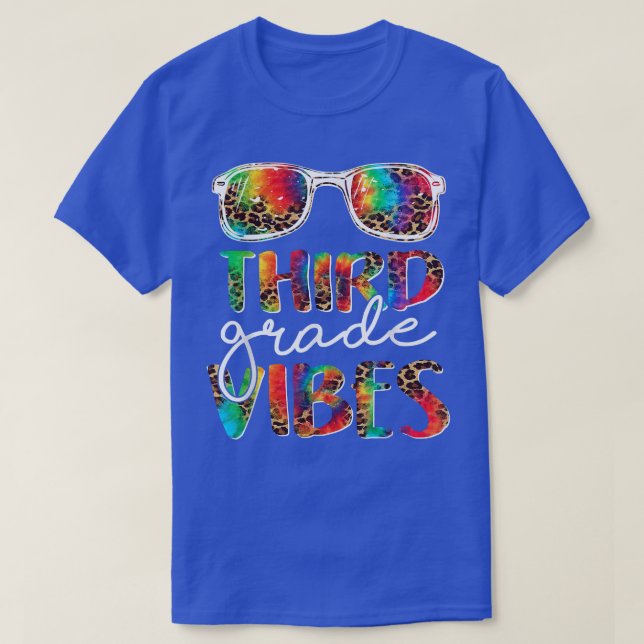 Teacher Student 3rd Grade Vibes First Day of Schoo T-Shirt (Design Front)