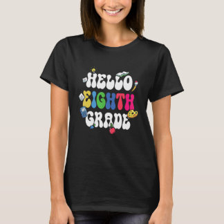 Teacher Student  Back To School Hello 8th Grad T-Shirt