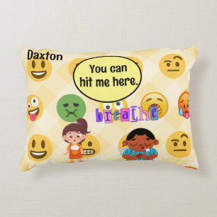 Teacher Student Calm Down Corner trace breathe hit Accent Pillow