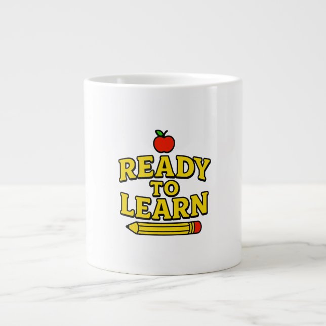 Teacher & Student Desk Large Coffee Mug (Front)
