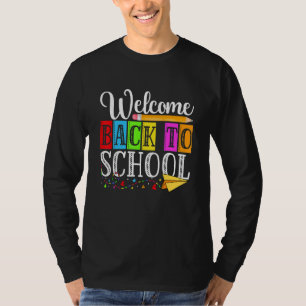 Teacher Student  First Day Welcome Back To School T-Shirt