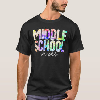 Teacher Student Middle School Vibes First Day Of S T-Shirt