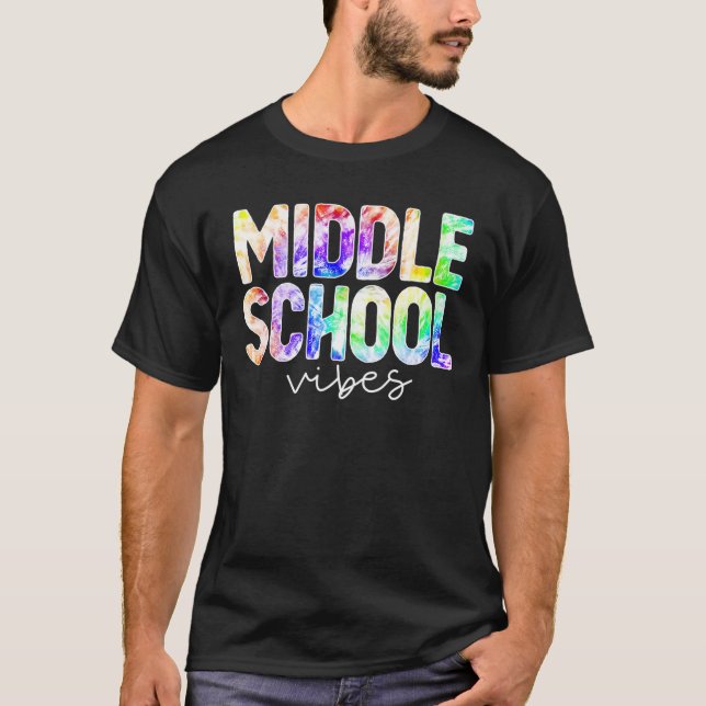Teacher Student Middle School Vibes First Day Of S T-Shirt (Front)