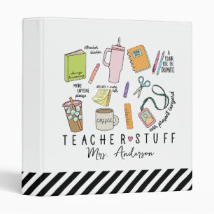 Teacher Stuff Cute Binder