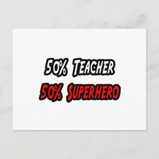 Teacher / Superhero Postcard