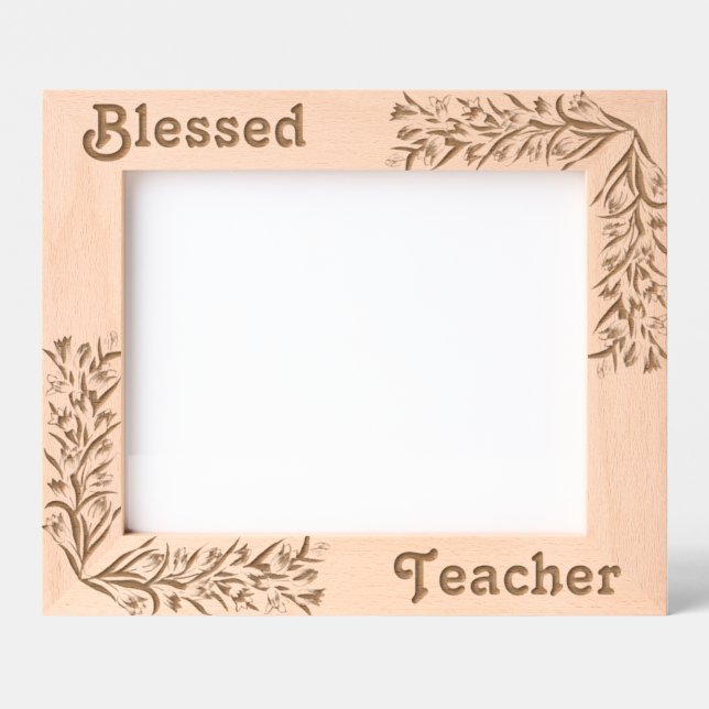 Teacher Superheroes Blessed Teacher Picture Frame (Front)