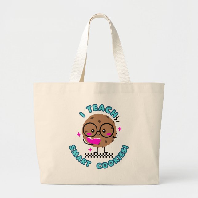 Teacher T-Shirt Large Tote Bag (Front)