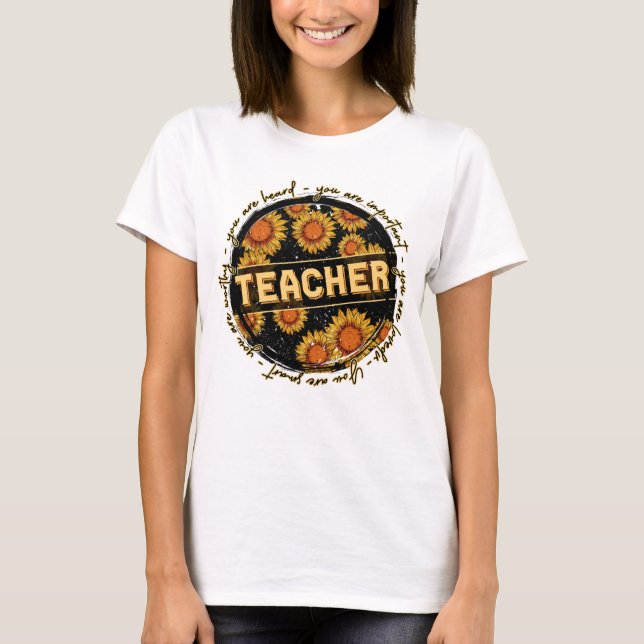 Teacher T-Shrits Design T-Shirt (Front)