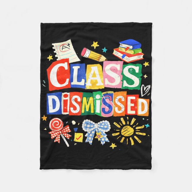 Teacher teaching back to school coquette class fleece blanket (Front)