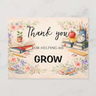 Teacher Thank You Gifts   End of School Year Postcard