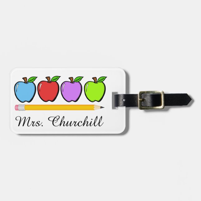 Teacher Thank You Luggage Tags (Front Horizontal)