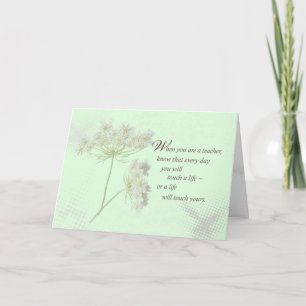 Teacher Thank You Wildflowers Card