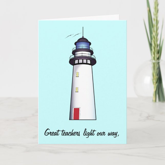 Teacher Thank You with Lighthouse (Front)