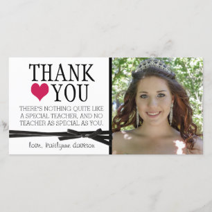 Teacher Thank You with Photo Card