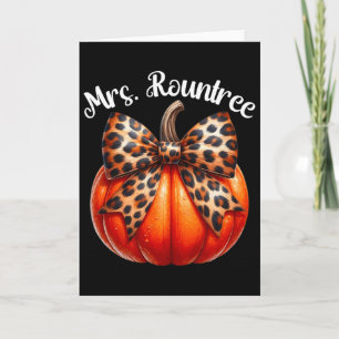 Teacher Thanksgiving  Card