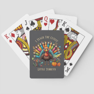 Teacher Thanksgiving Playing Cards