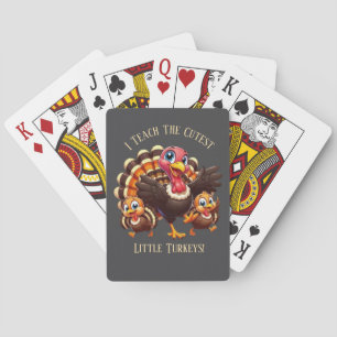 Teacher Thanksgiving Playing Cards