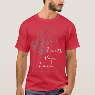 Teacher Therapist Dandelion Dyslexia Awareness  T-Shirt