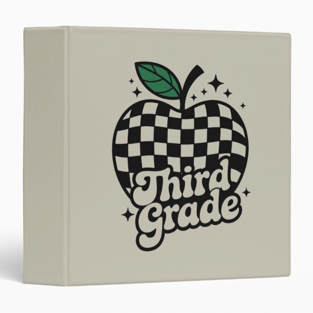 Teacher Third Grade 3rd Back to School Binder (Front/Spine)