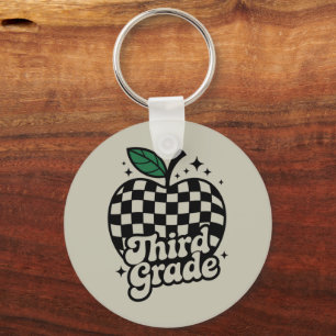 Teacher Third Grade 3rd Back to School Keychain