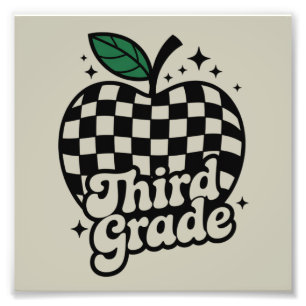 Teacher Third Grade 3rd Back to School Photo Print