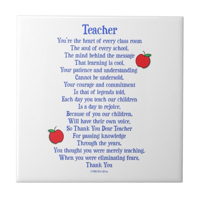 Teacher Tile (Front)