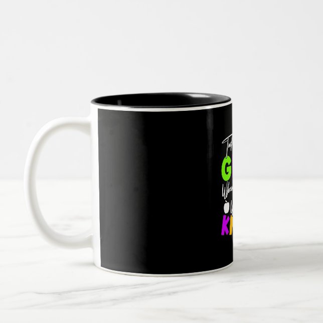 Teacher Today You Will Glow Two-Tone Coffee Mug (Left)