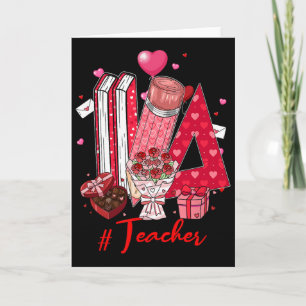 Teacher Tools Hearts Flowers Valentine's Day Joke Card