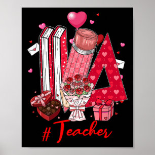 Teacher Tools Hearts Flowers Valentine's Day Joke Poster