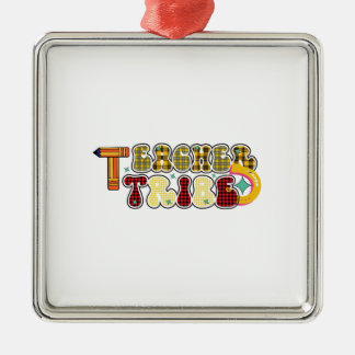 Teacher Tribe Metal Ornament
