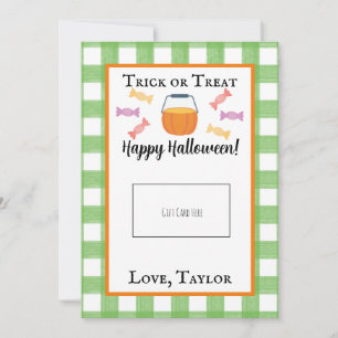 Teacher Trick or Treat Halloween Gift Card Holder