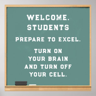 Teacher "turn off cell phone" poster
