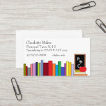 Teacher/Tutor Business Card<br><div class="desc">This Teacher/Tutor Business Card with this fun design will be great to pass out to future students! The back may also be printed to say whatever you like.</div>