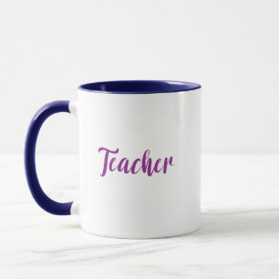 Teacher Typography Mug