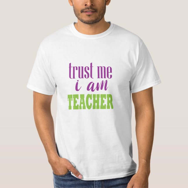 Teacher Typography T-Shirt (Front)