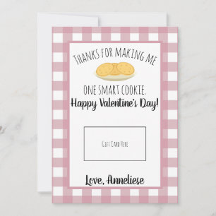 Teacher Valentine Smart Cookie Gift Card
