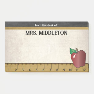 Teacher Vintage Style Post-it Notes