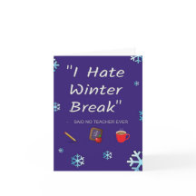 Teacher Winter Break Card