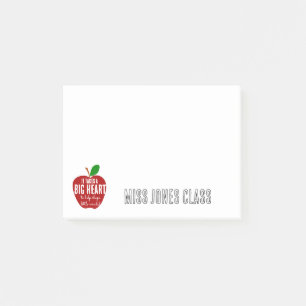 Teacher Word art apple Post-it notes