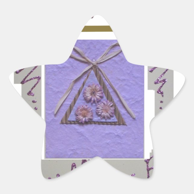 Teacher, You Teach Me to Hope for the Best Art  Star Sticker (Front)