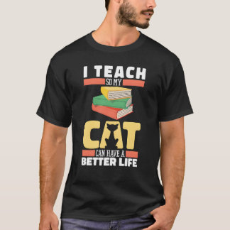 Teachereaching Cat friends T-Shirt