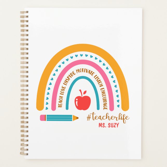 #Teacherlife Arc-en-ciel personnel enseignant (Devant)