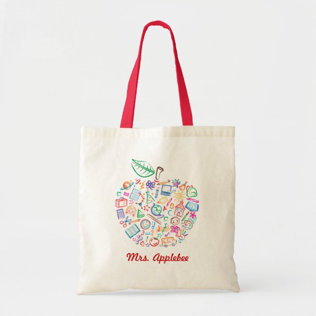 Teachers Apple Book Bag (Front)