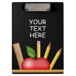 Teacher's Apple Custom Clip Board