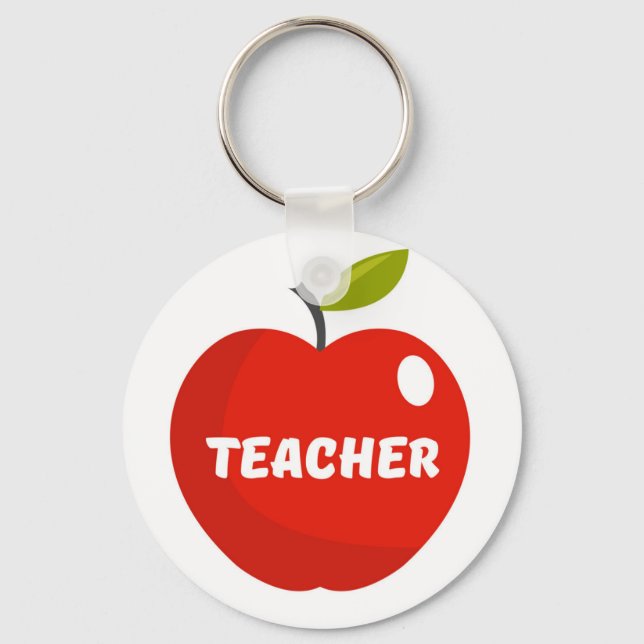 Teachers Apple Keychain (Front)