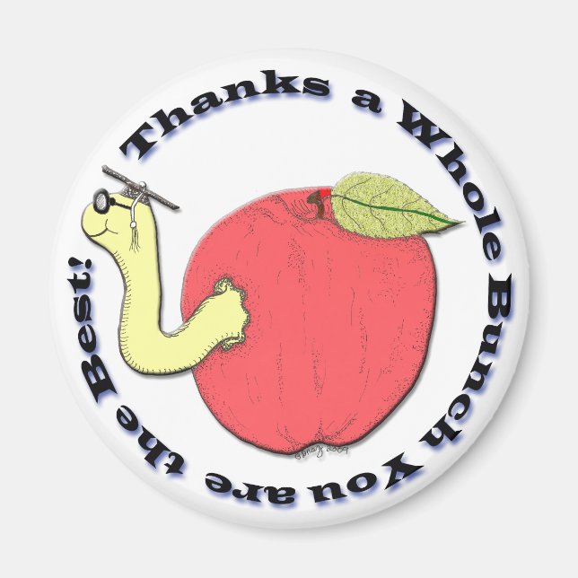 Teacher's Apple Magnet (Front)