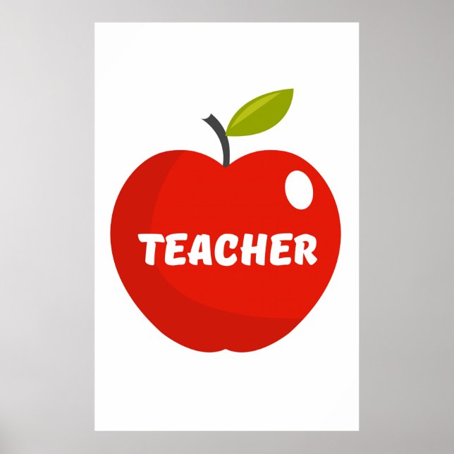 Teachers Apple Poster (Front)