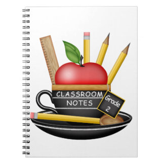 Teacher's Apple Teacup Custom Notebook