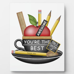 Teacher's Apple Teacup Plaque