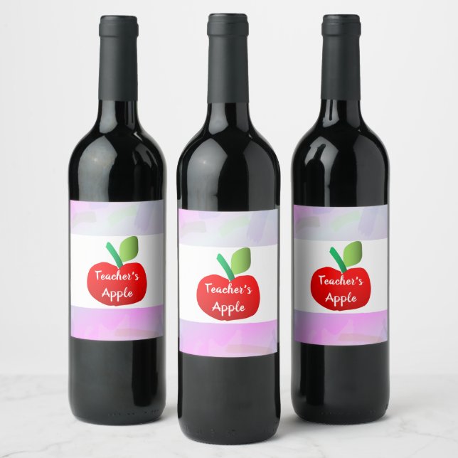 Teacher's Apple Wine and Sparkling Wine Label Set (Bottles)